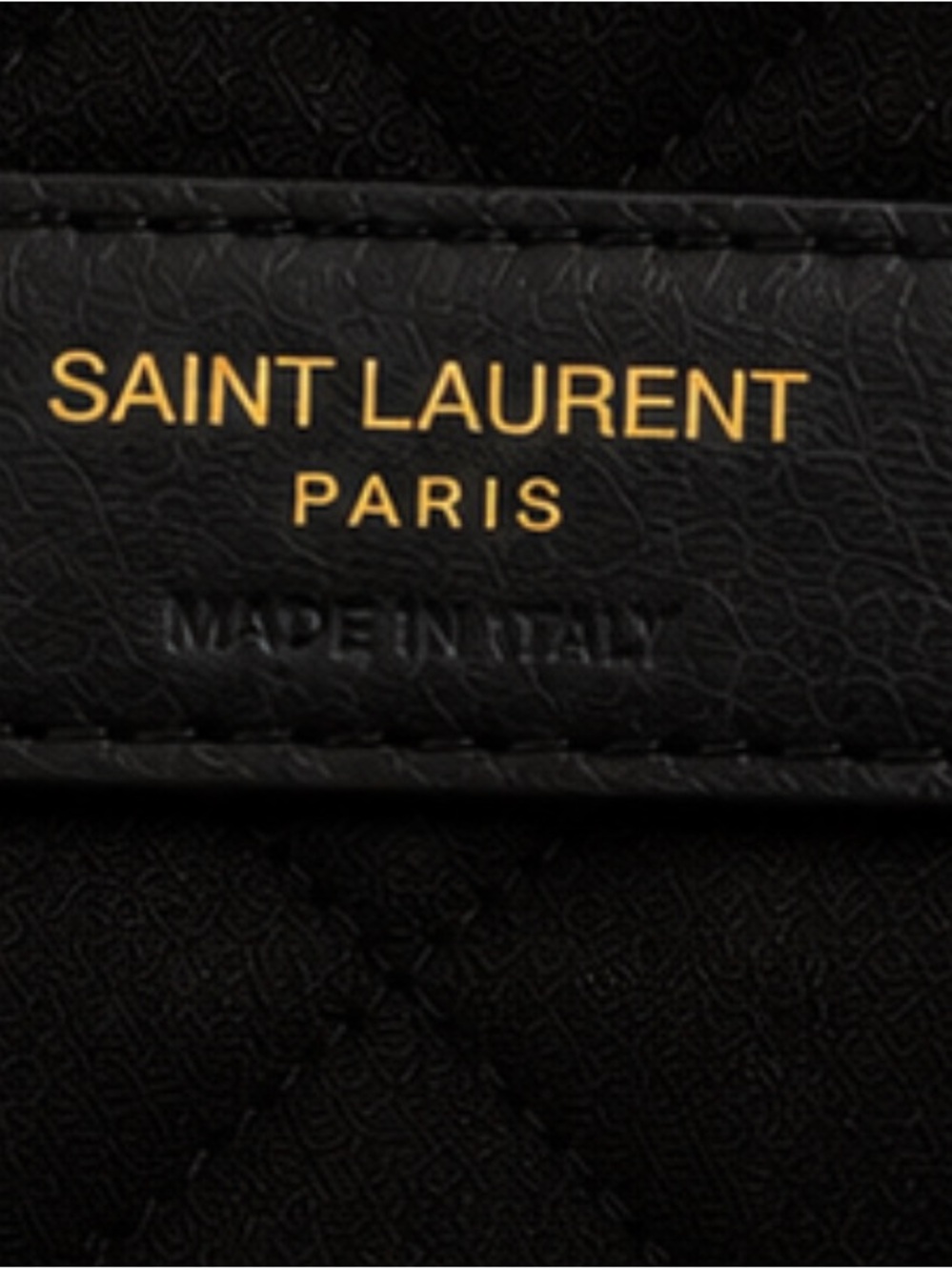 Saint Laurent Black Quilted Leather Tote with Gold Hardware - Picture 9 of 10